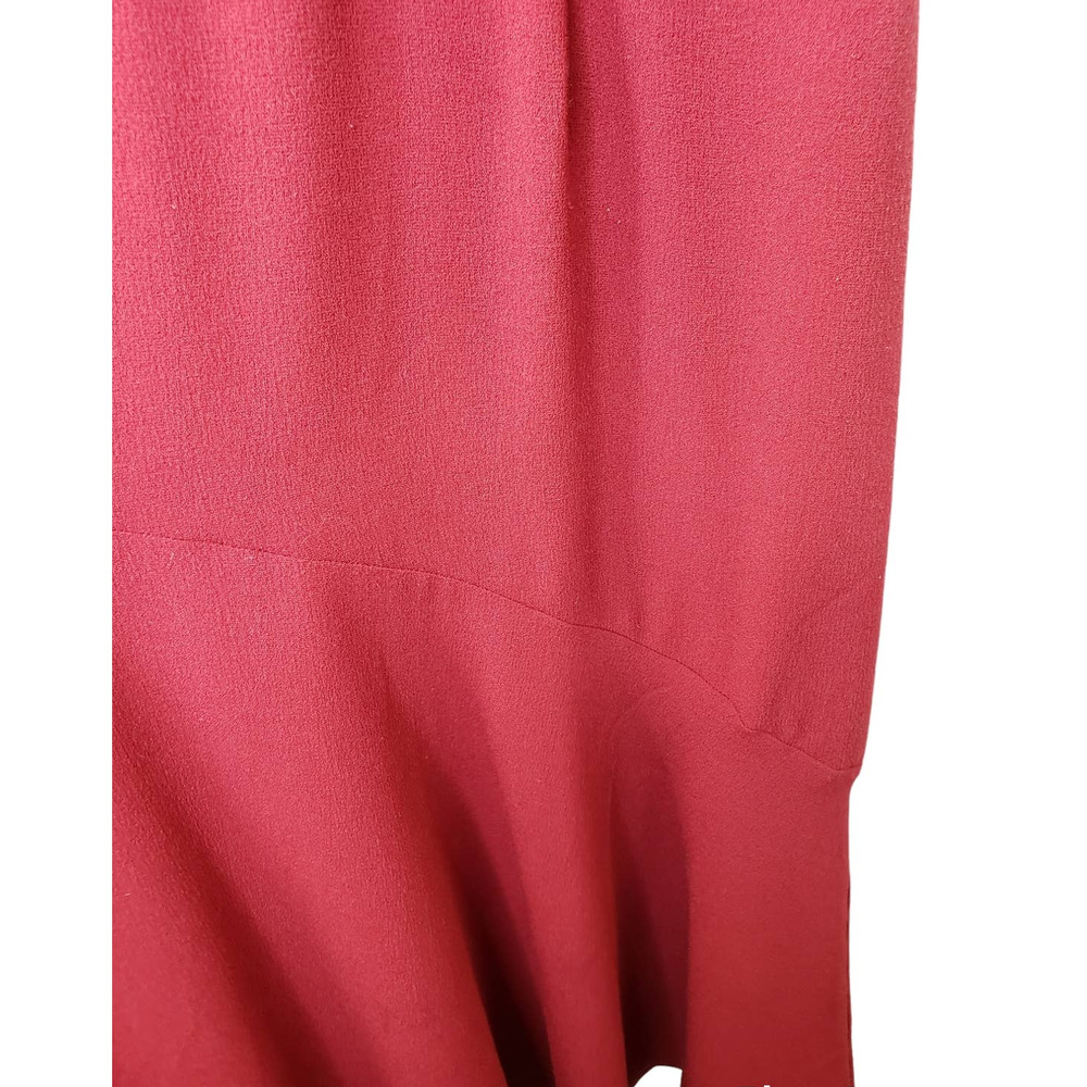 Reiss Red Fiona Beaded Strappy Halter Midi Dress - Picture 5 of 12